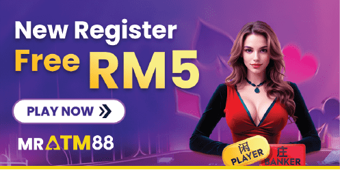 MrATM88 new registration bonus Free RM5 credit for all new players.