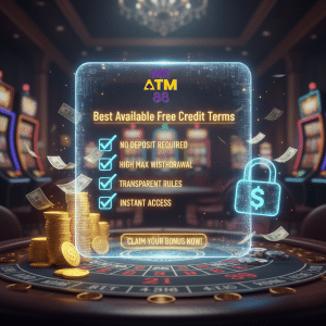 Best available free credit terms on MRATM88: No deposit required, high max withdrawal, transparent rules, and instant access via free credit link.