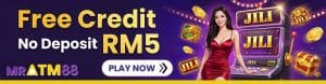 MRATM88 free credit no deposit RM5 bonus for JILI slot games - mratm88-my.org