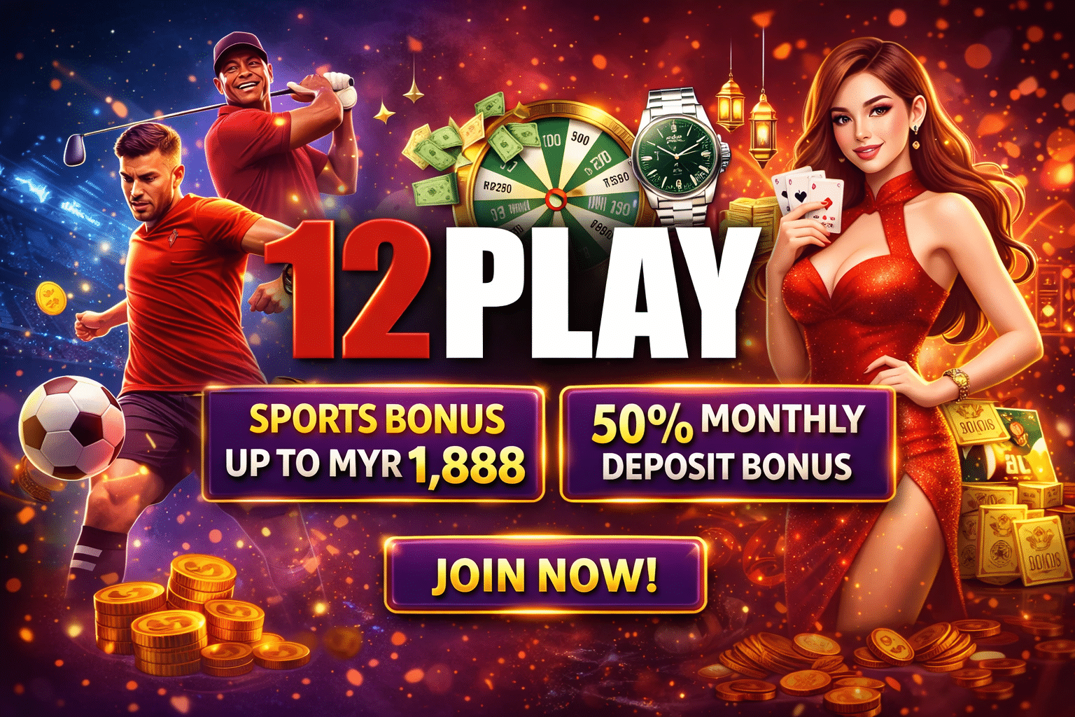 12Play Casino Review – 12Sports MYR1,888 Weekly & 50% Bonus