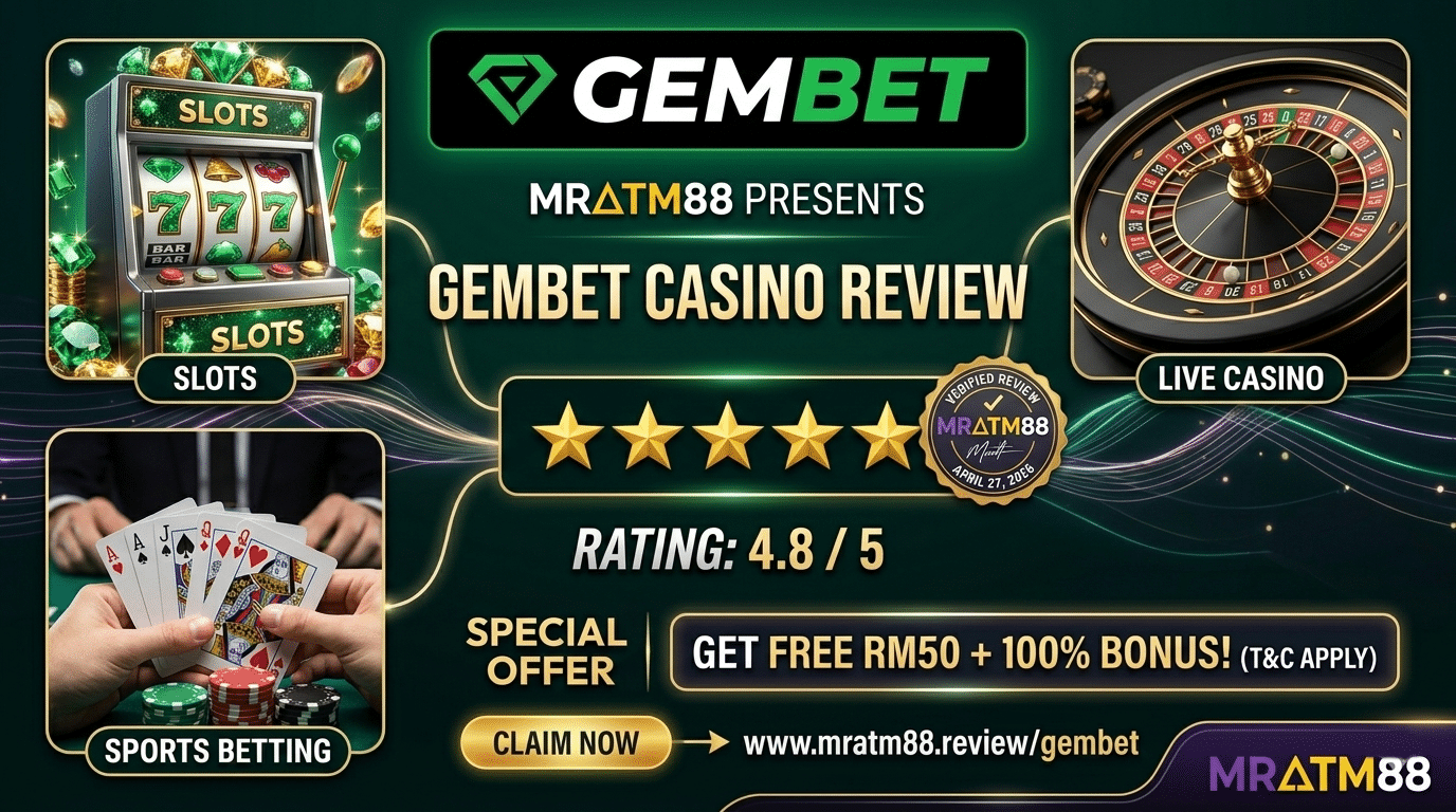 Gembet Casino Review Malaysia 2026 – Slots & Sports Betting Platform
