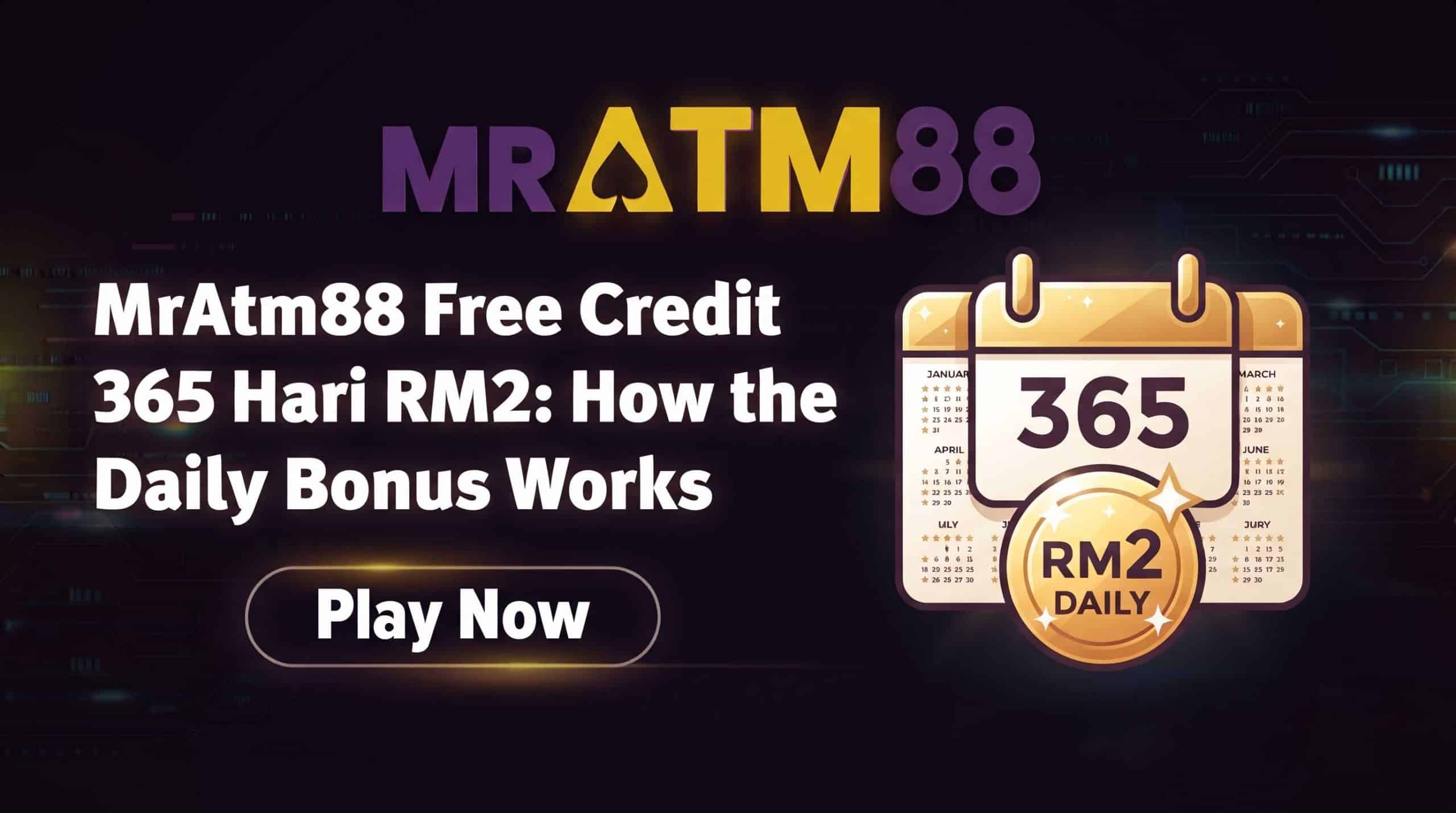 MrAtm88 Free Credit 365 Hari RM7: How the Daily Bonus Works